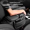 TFHM4 PU Leather Car Armrest Cushion With Storage Bag Tire Valve Cap For Mercedes Benz AMG GLE GLS CLA CLE GLC CLS GLA W223 W213 W206