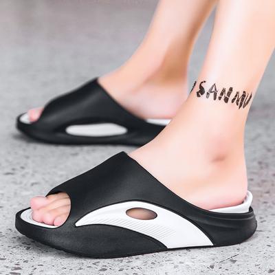 FashionFashion Men Summer Soft Slippers Thick Platform Outdoor Men Indoor Non-Slip Anti-Slip Male Cushion Slides Men Beach Slippers
