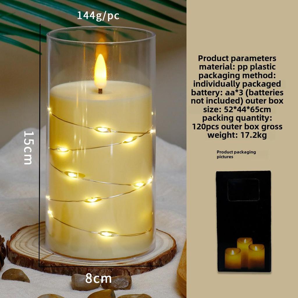 "LED Remote Control Candle Lights for Weddings, Birthdays, Parties & Concerts - Electronic ABS Simulation String Light Decoration"