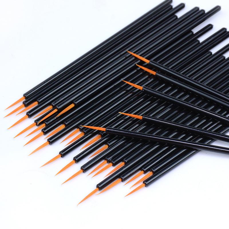 

50pcs/pack Pro Disposable Liquid Eyeliner Brush Hard Head Eye Liner Brushes Eyes Cosmetic Makeup Brush Set Kits Tools Wholesale