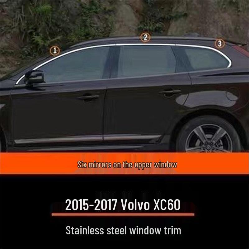 Volvo XC60 Window & Door Trim (2009-2017) - Custom Bright Strips for Enhanced Body Decoration