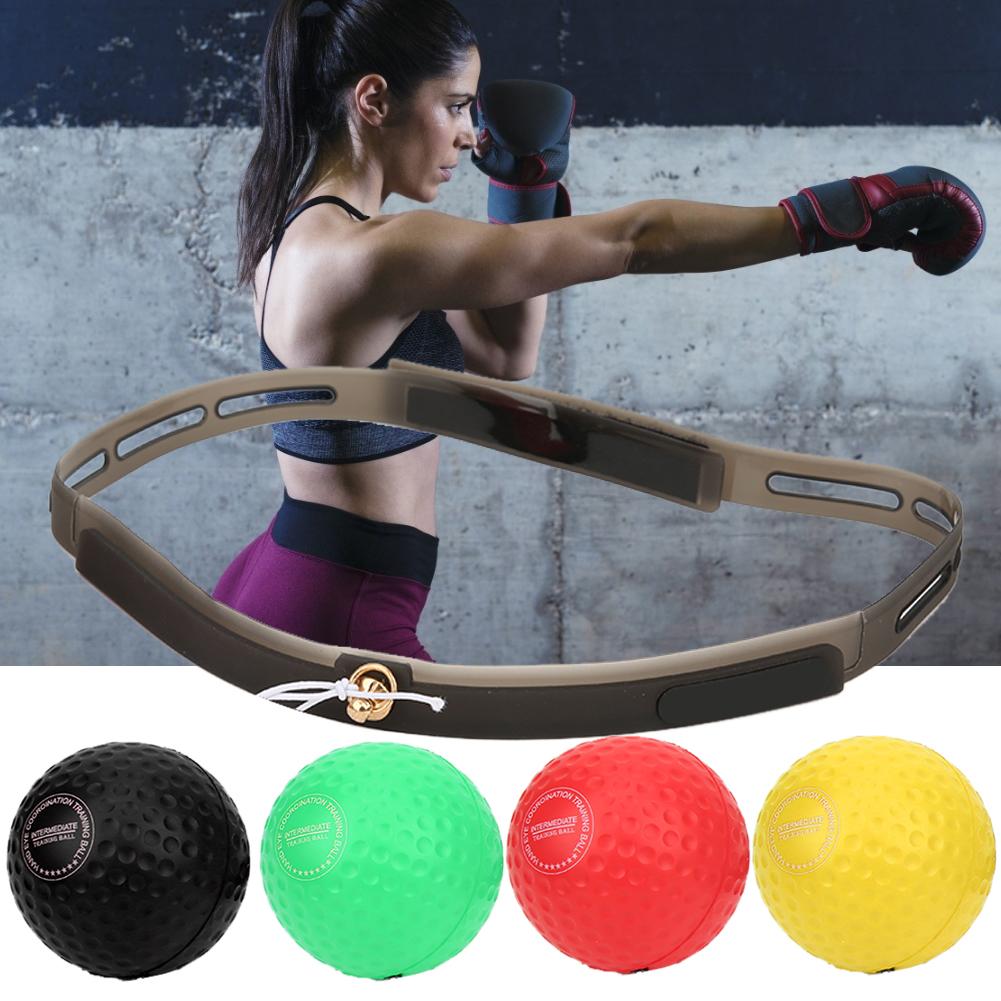 4 Ball Boxing Response HeadMounted Adjustable PU Foaming Rubber Ball Fitness Equipment