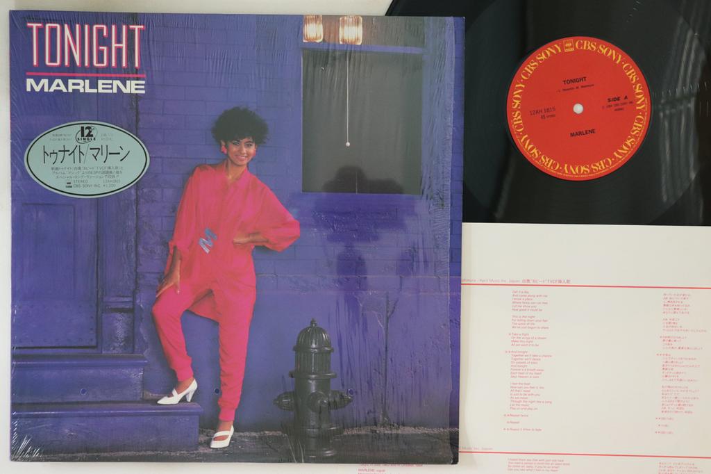 12inch Record MARLENE - Tonight / Esp 12AH1815 CBS SONY 1983 Japan Japanese Pop/Rock Used