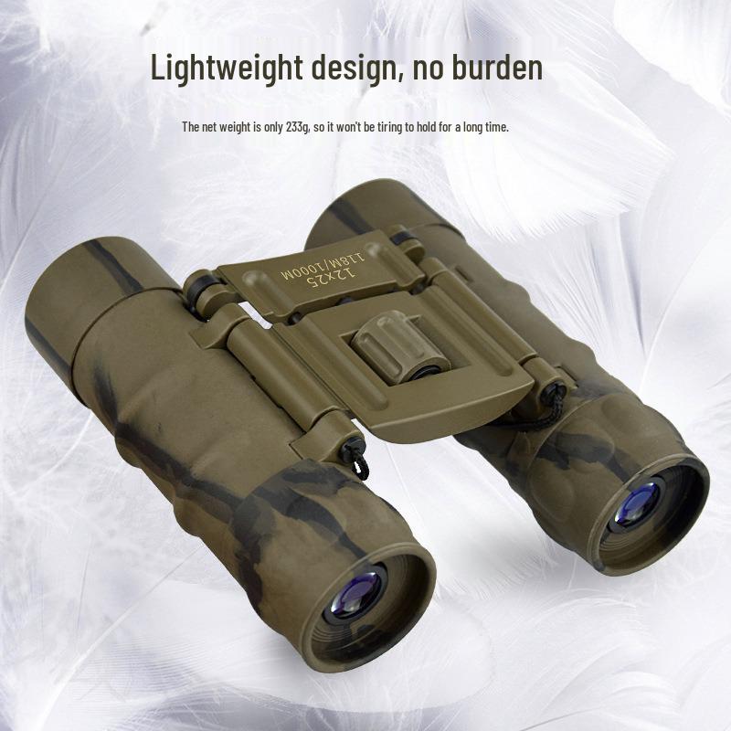 12x25 Camouflage HD High Magnification Low Light Night Vision Binoculars