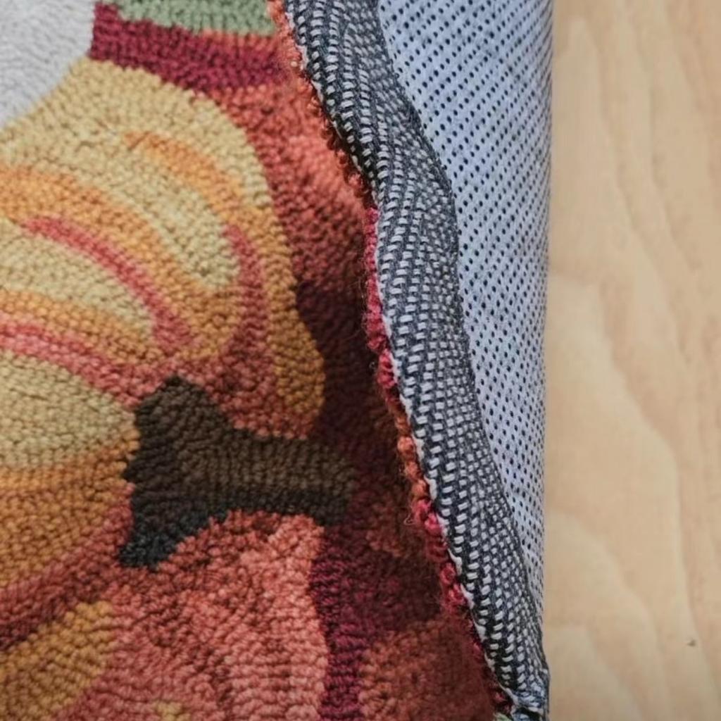 Colorful Pumpkin Door Mat American Retro Kitchen Rug Bedroom Decoration Floor Mats Hand-woven Polypropylene/Polyester