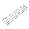 4Pcs Laboratory Spatula Set 304 Stainless Steel Micro Spoon for Mixing with Storage Bag