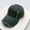 Baseball Letterings Alphabet Nyc Print Leopard Women  Men Her Him For Fresh Caps Peaked Hats Sunshade Personal Versatile Broken Style Retro Fashion