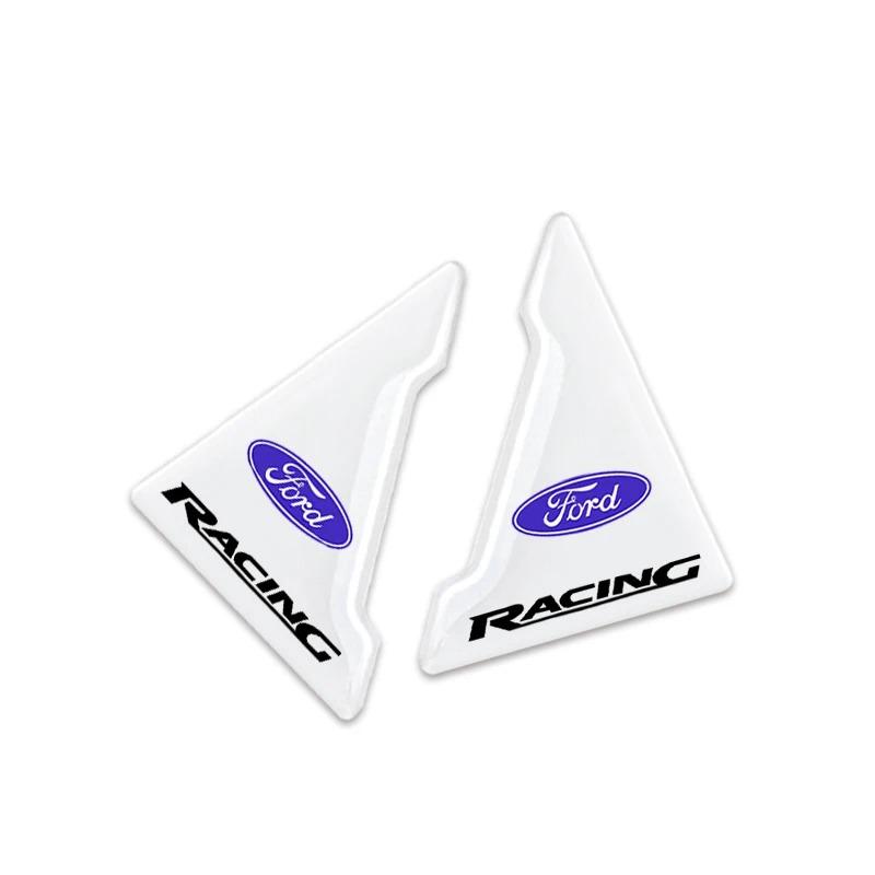 2Pc Car Door Corner Transparent Protective Door Protector Stickers For Ford Fiesta Ranger Mondeo Fusion Escape Kuga Edge Mustang CVZ1