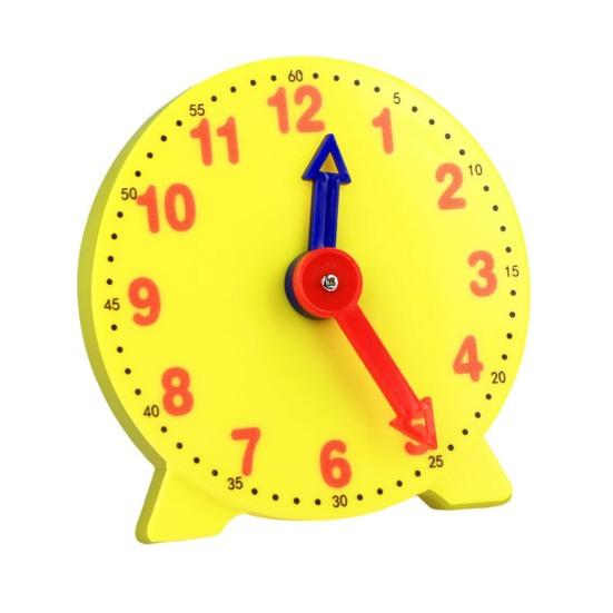 

10 см модель часов с двумя указателями, детская игрушка, обучающие пособия для раннего образования, игрушка A