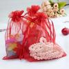 100-500PCS Organza Gift Bag for Jewelry White Drawstring Pouches for Wedding Christmas Candy Gift Bags Jewelry Packing Bags