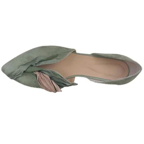 

Super Nice Shoes Women s New Summer Niche Design Sandals Aesthetic Petal Pointed Toe Shallow Flat Shoes Handmade Sweet 35