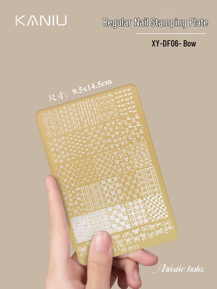 Płytki do zdobienia paznokci w stylu chińskim - Wzory motyli, koronki, kwiatowe i bambusowe