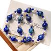 High Quality Natural Freshwater Pearl Lapis Lazuli Design Bracelet Bracelet