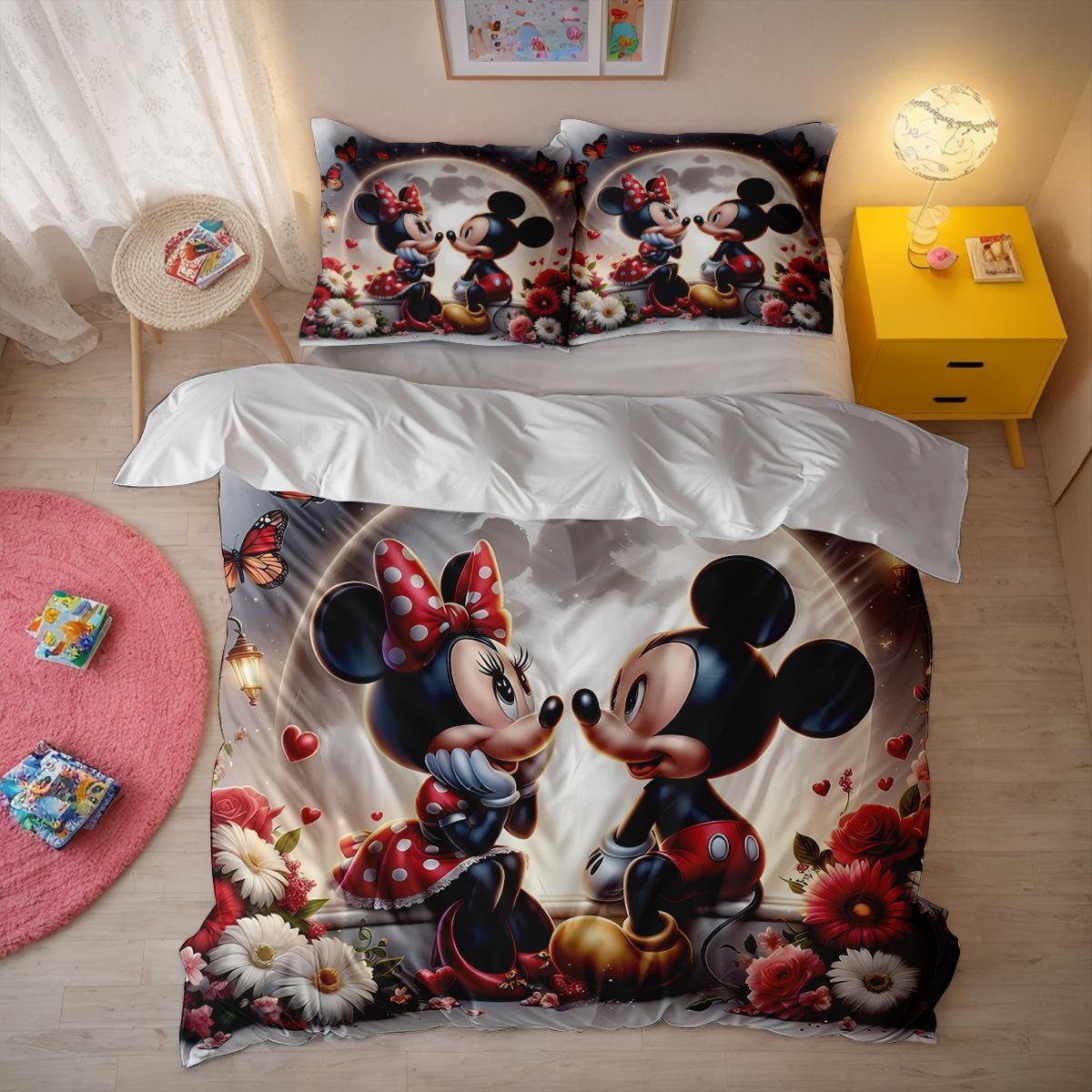 Mickey and Minnie Mouse gultasveļas komplekts