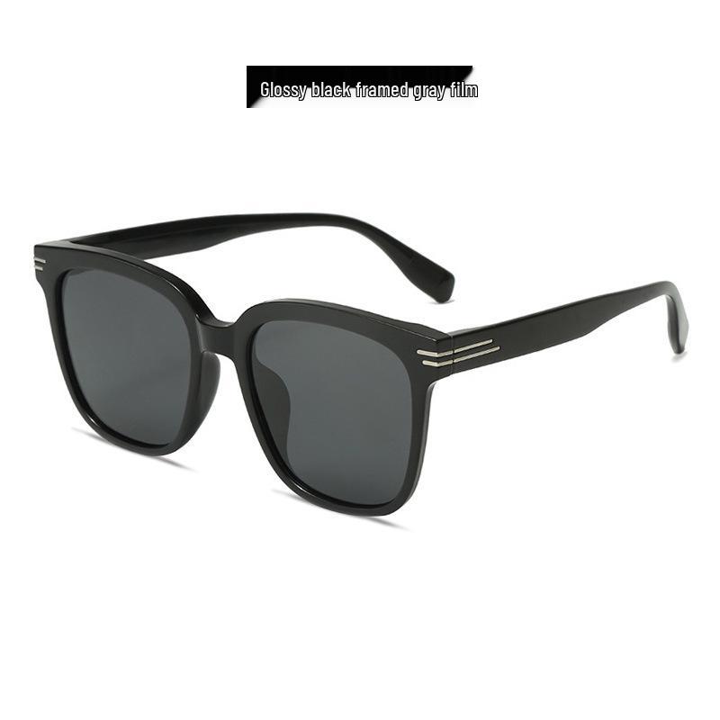 2025 Fashionable Large Frame Polarized Sunglasses - UV Protection, Slimming Effect, for Men & Women
