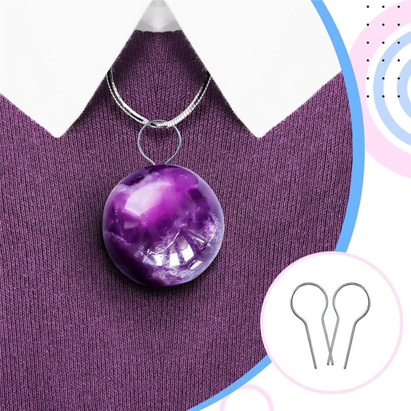 HHO-R Hanging Burning Hook Set- 100 Pieces High Temperature Nichrome Wire Jump Rings(0.3 X 0.7") For DIY Potted Plant Wiring