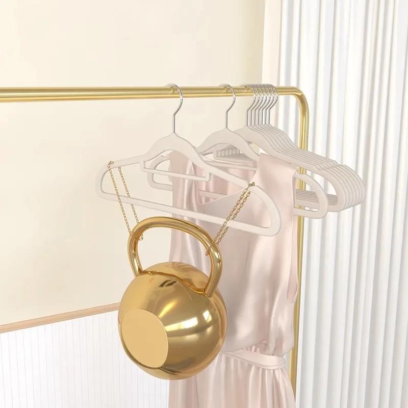 10/20 PCS Clothes Hanging Household Hangers Non-slip Dormitory Bedroom Special Storage Clothes Hanging No Trace Flocked Hanger