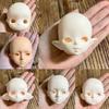 Soft PVC 1/6 MJD Doll Head Half-White Skin BJD Doll's Head No Makeup Doll Head  Practice Makeup