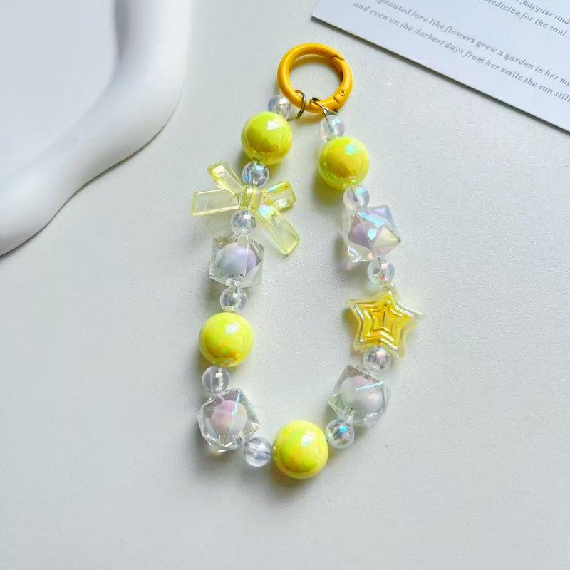 Candy Color Wrist Lanyard Keychain & Bag Charm Pendant