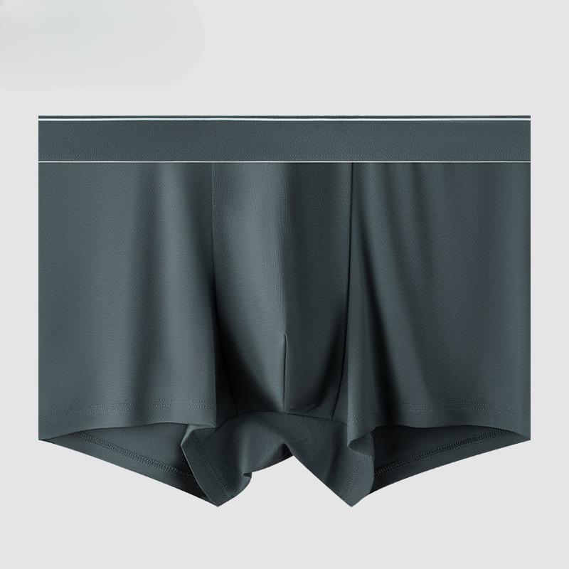 Pánské boxerky z čisté bavlny, antibakteriální, s vnitřním rozkrokem, prodyšné, pro chlapce, jednobarevné, pro mladé muže, do poloviny pasu