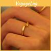Exquisite Couples Adjustable Rings Infinite Love Design Copper Plated Jewelry Gold