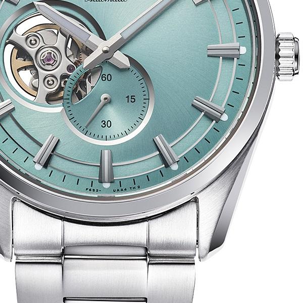 Orient Men's RN-AR0009L (Contemporary Semi-Skeleton Men's Metal) Round Watch Silver Stainless Steel