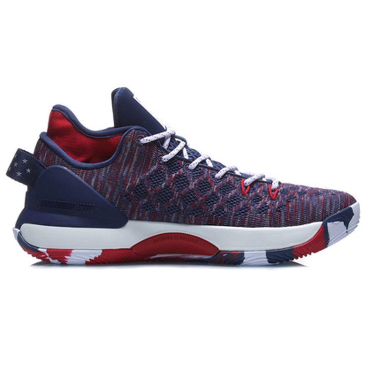Li Ning YuShuai 13 Cushioning Slip Resistant Abrasion Resistant Low Top Basketball Shoes Men's Navy ABAP095-3