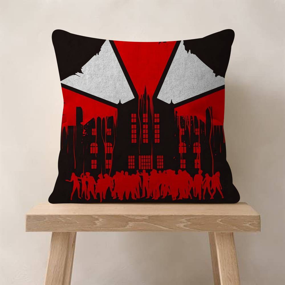 Game R-Resident E-Evil U-Umbrella Pillowcase Toon Gift Cushion Cover Bedroom Home Sofa Chair Seat Decor Pillow Case