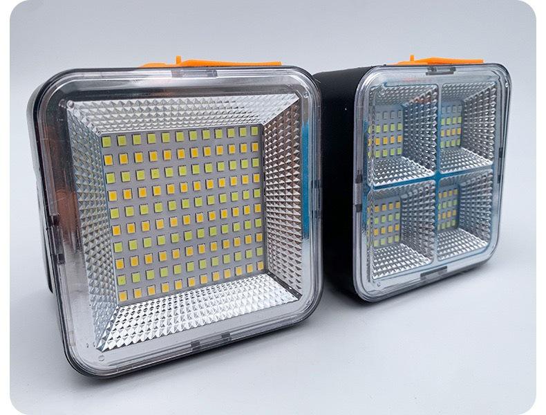 USB Rechargeable Solar LED Spotlight: Portable Outdoor Camping & Emergency Lamp