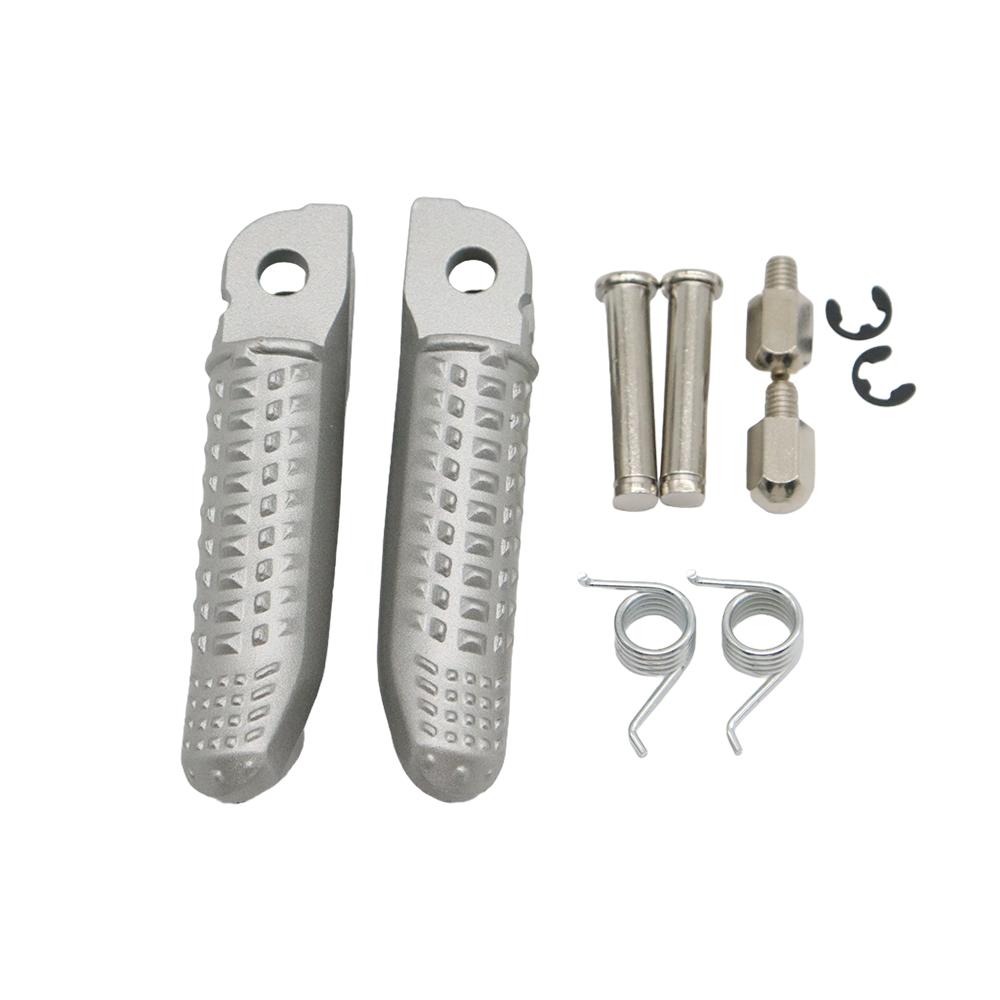 For BMW HP4 2012-2015 S1000R S1000RR 2009-2024 M1000R M1000RR -2024 F900R Motorcycle Accessories Front Footrests Foot Pedals silvery