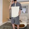 Men's Ice Silk Polo Shirt & Shorts Set