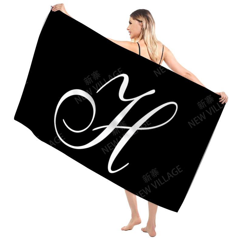 Bathroom Bath towel for adults sauna Large beach towel Gym towel Large hotel woman shower quick drying microfiber simple letter