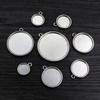 10-20pcs 10/12/14/16/18/20/25/30mm Inner Size Double Side Style Cabochon Blank Base Setting Charms Pendant Tray DIY Jewelry