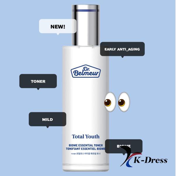 The Face Shop Dr.Belmeur Total Youth Biome Esenciální pleťové tonikum 145ml