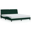 Bed Frame without Mattress Dark Green 180x200 cm Velvet