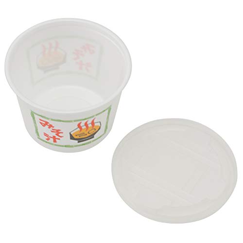 Strix Design Disposable Miso Soup Containers with Lids, Made In Japan, 10-Piece Set, 270ml White, Takeout Containers for Events, Outdoors, and Food St