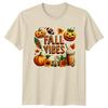 Fall Vibes Unisexs TShirt Halloween Pumpkin Spice Autumn Gift For Her