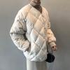 Autumn Winter Single Breasted Coat Women Fashion Solid Warm Quilted Jacket Long Sleeve O Neck Coats Lady Casual Outfit Wear