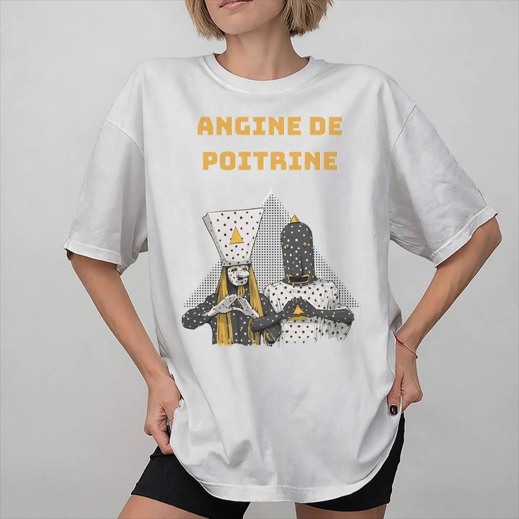 Angina Pectoris Band Merch Unisex Damen T-Shirts Reines Baumwoll-T-Shirt Grafik-T-Shirt Kleidung