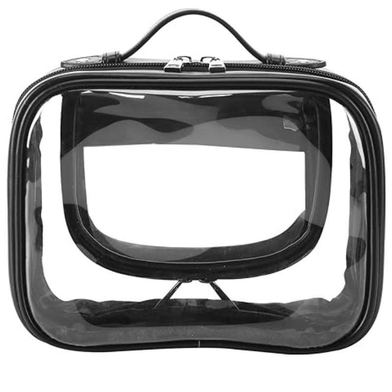 

Pvc Hanging Travel Toiletry Bag With Zipper Pockets For Men And Women чёрный