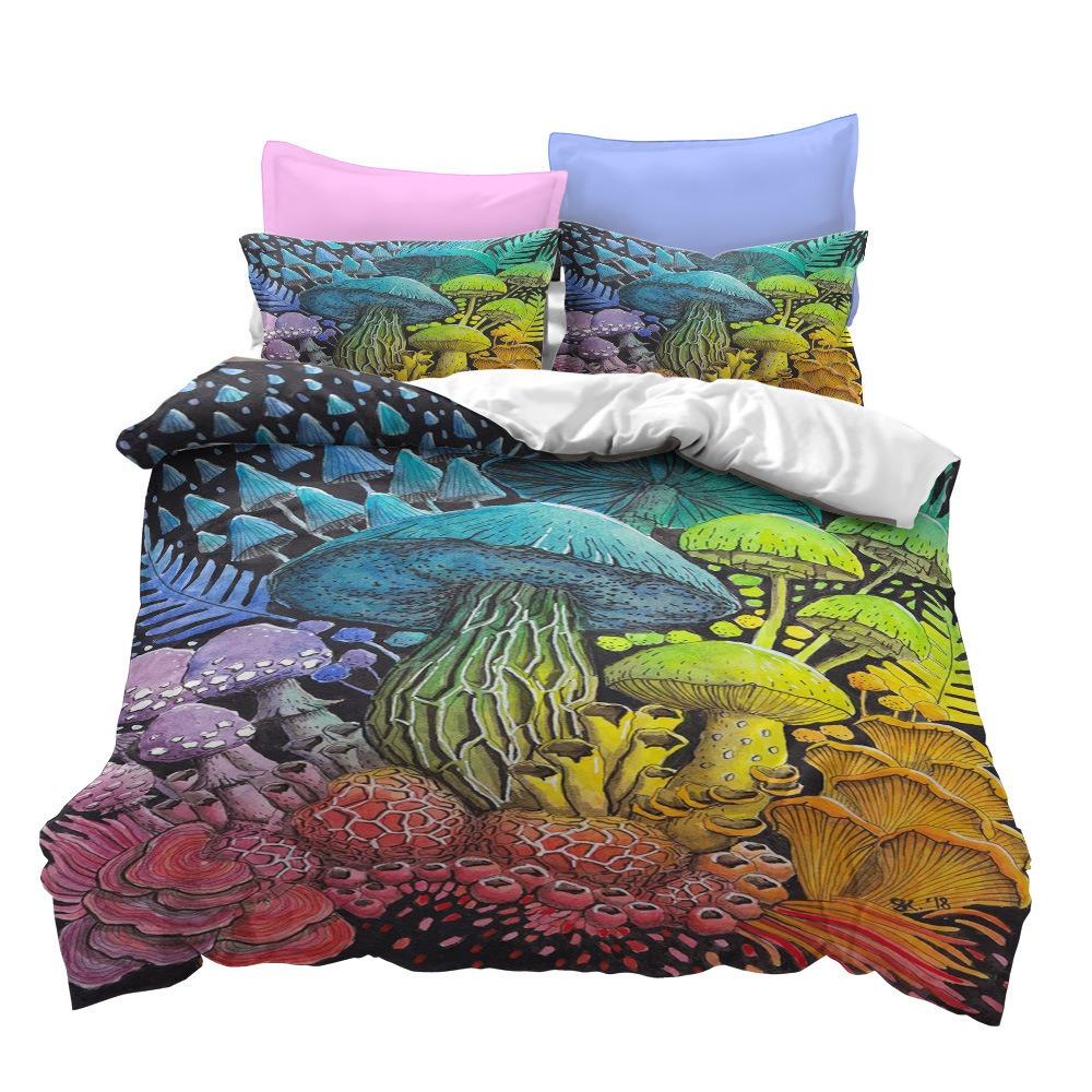Fashion Technology Printing, 3D Digital Printing, Bedding, Duvet Covers, Pillowcases, Three-piece Sets