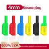 4mm Stackable Safety Banana Plug with Socket, Solder Type
