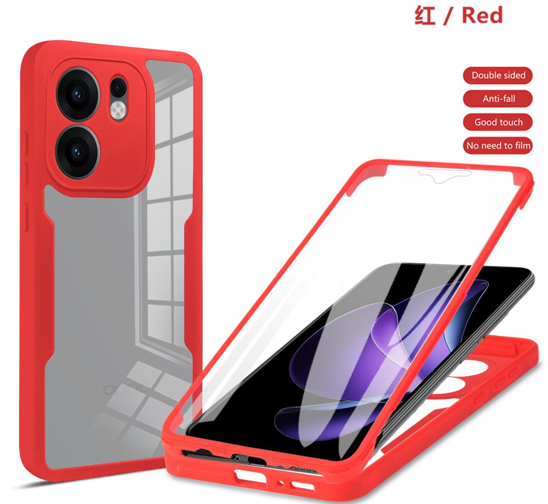 

Ударопрочный чехол для защиты всего корпуса для OPPO Reno 13F 13FS 5G Reno 13 Pro Reno13 Защитная крышка Прозрачный Fundas Coque Capa OPPO Reno 13 Pro 5G красный