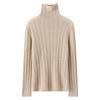 Women's Cashmere Mock Neck Sweater - Solid, Versatile Base Layer for Autumn/Winter, Twelve Gauge Knit Pullover