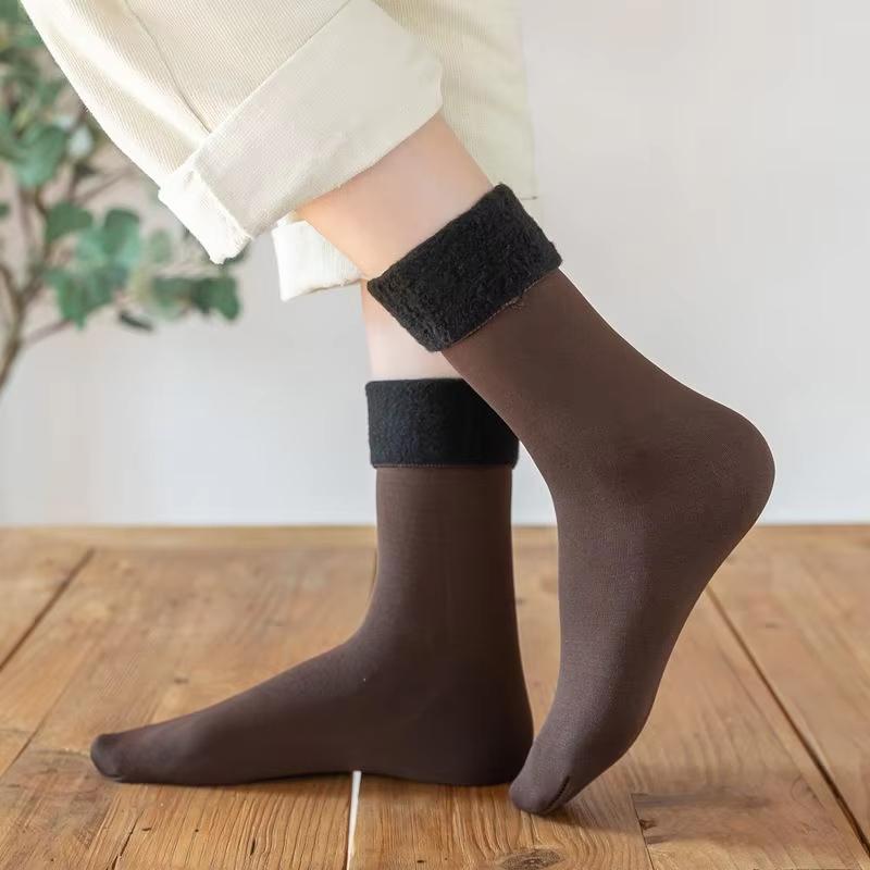 1/5/10 Paar Heren Dames Winter Verdikt Warm Kort Sokken Thermisch Kasjmier Wol Sokken Nylon Sneeuwfluweel Laarzen Huis Vloer