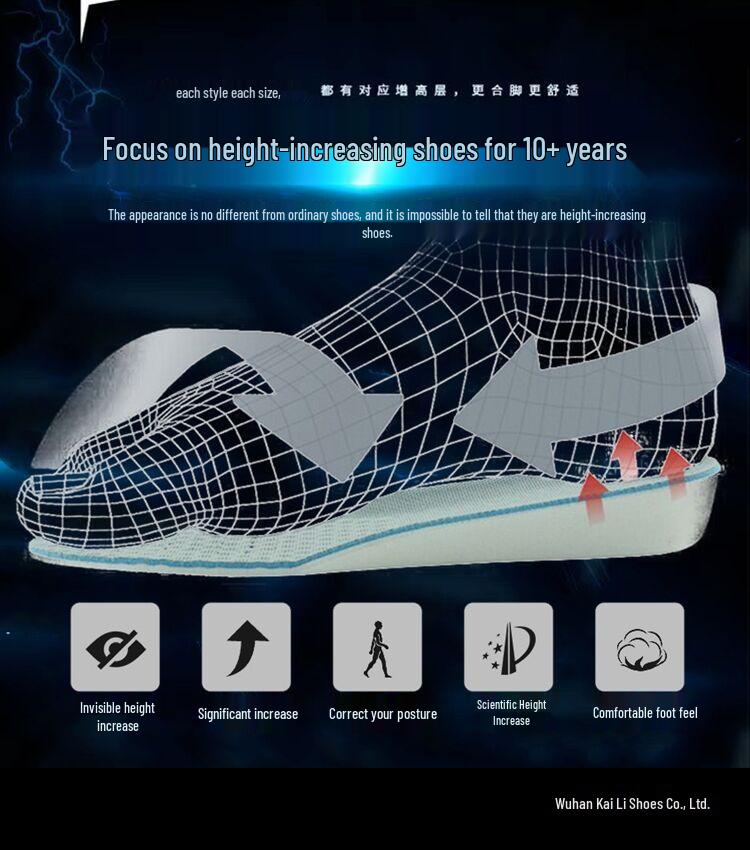 High-Top Comic Con Weiße Schuhe mit 10cm Innenhöhenerhöhung, 12cm Dicke Sohle - Trendige Koreanische Style Freizeit Sport Board Sneaker