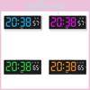 Modern Minimalist Led Desk Clock With Temperature Display For Home Office And Room Decor