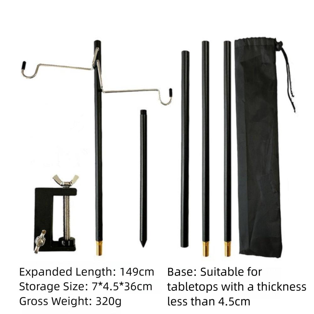 Detachable Camping Lantern Stand Aluminum Alloy Lantern Hangers New Tent Lamp Stand Fishing