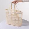 1pcs Mesh Beach Bag Large-Capacity Swimming Gym Tote Travel Handheld Storage Bag for Vacation Sports Organizer