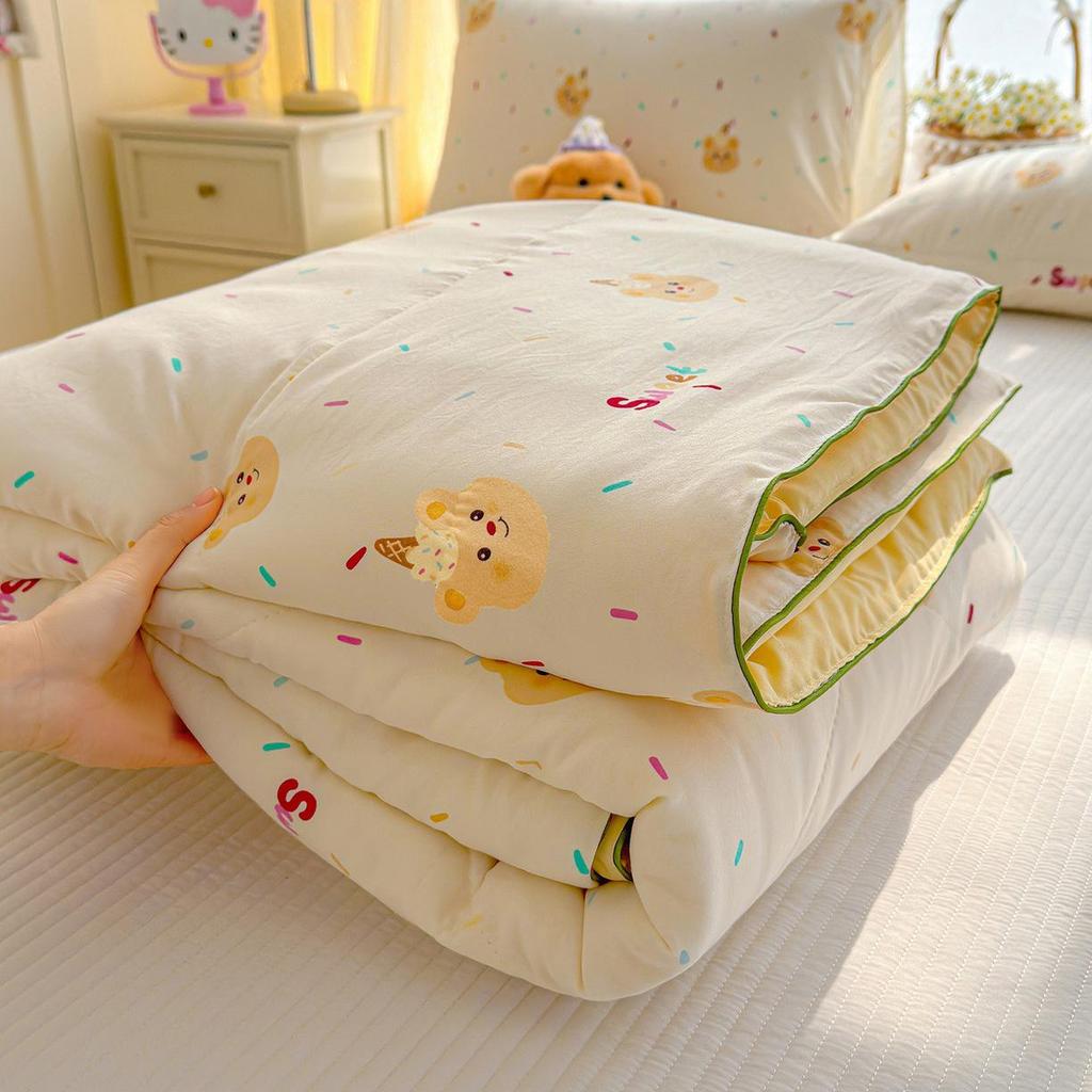 Company Summer Double Layer Gauze Quilt - Class A Washed Cotton for Dorms & Air-Conditioning